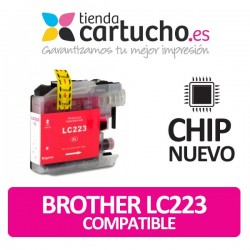 Cartucho Magenta Brother LC-223 compatible NUEVO CHIP