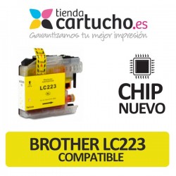 Cartucho Amarillo Brother LC-223 compatible NUEVO CHIP