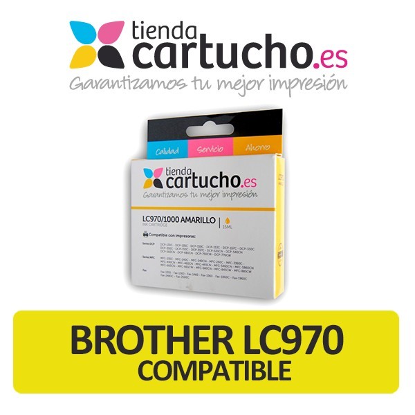 Brother LC970 LC1000 AMARILLO compatible