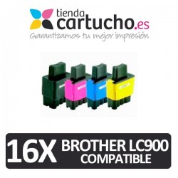 PACK 16 (ELIJA COLORES) CARTUCHOS COMPATIBLES BROTHER LC-900