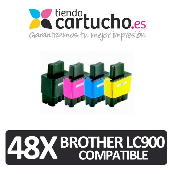PACK 48 (ELIJA COLORES) CARTUCHOS COMPATIBLES BROTHER LC-900