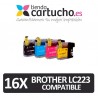PACK 16 Brother LC-223 compatible (ELIJA COLORES) NUEVO CHIP
