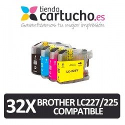 PACK 32 Brother LC-225/227 compatible (ELIJA COLORES)