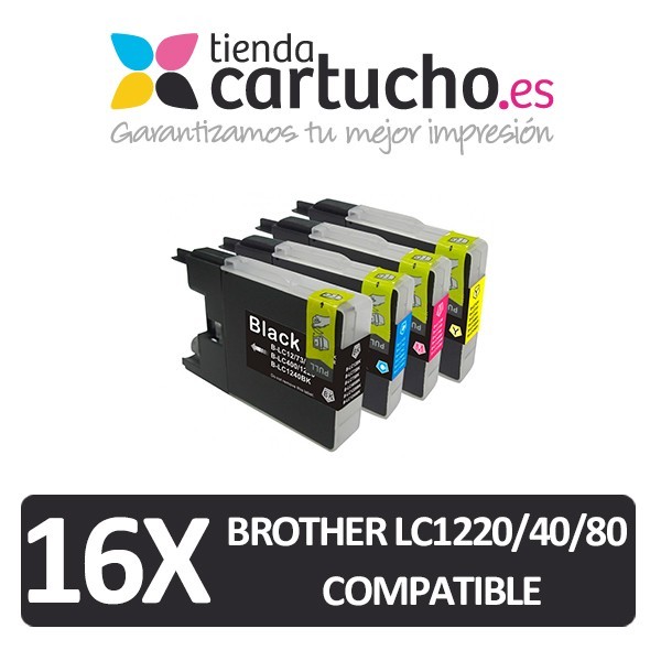 PACK 16 Brother LC1280 / LC1240 / LC1220 compatible (ELIJA COLORES)