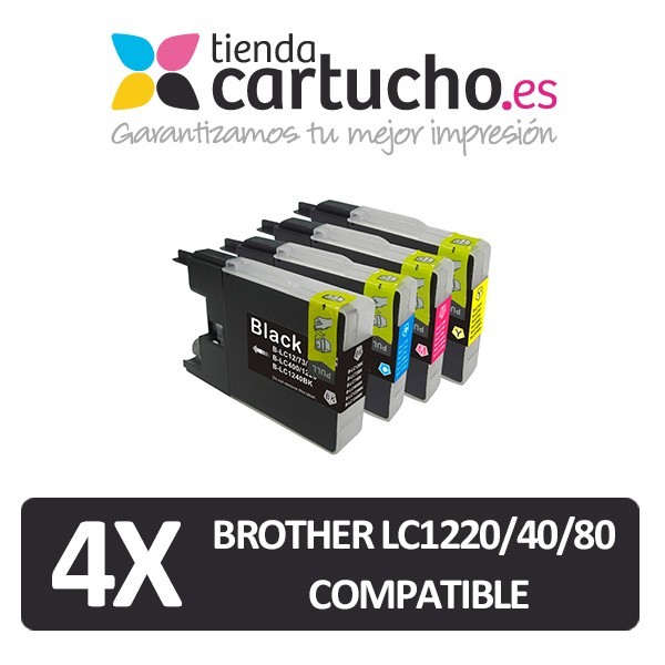 PACK 4 Brother LC1280 / LC1240 / LC1220 compatible (ELIJA COLORES)