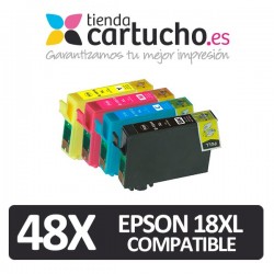 PACK 48 CARTUCHOS EPSON 18XL Compatible (Elija colores)