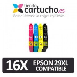 Pack 16 Epson 29XL Compatibles (Elija colores)
