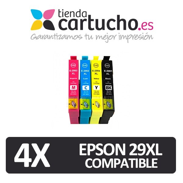 Pack 4 Epson 29XL Compatibles (Elija colores)