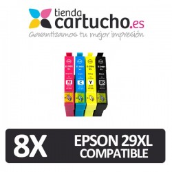 Pack 8 Epson 29XL Compatibles (Elija colores)