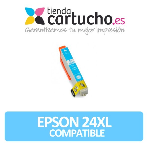CARTUCHO COMPATIBLE EPSON T2435 (24XL) LIGHT CYAN CARTUCHO COMPATIBLE EPSON T2435 (24XL) LIGHT CYAN