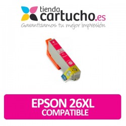 Cartucho de tinta Epson 26XL - T2633 magenta compatible