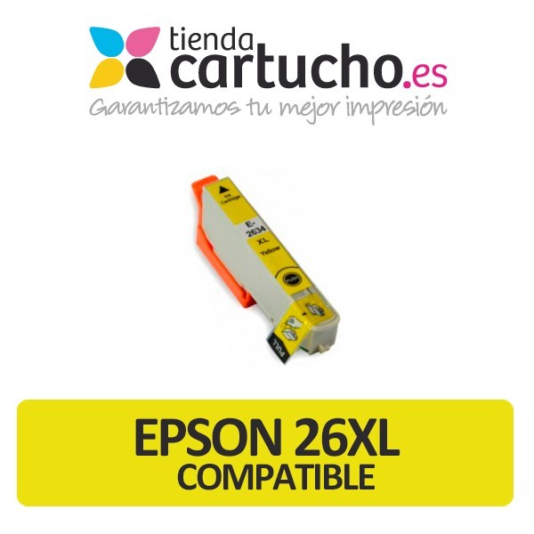 Cartucho de tinta Epson 26XL - T2634 amarillo compatible