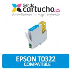 CARTUCHO CYAN COMPATIBLE EPSON T0322