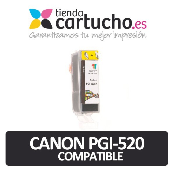 CARTUCHO COMPATIBLE CANON PGI-520 NEGRO ALTA CAPACIDAD