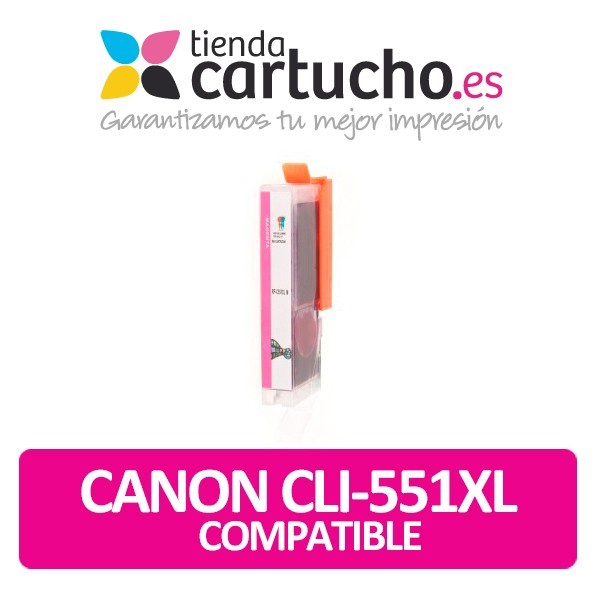Cartucho Compatible CANON CLI-551XL MAGENTA para impresoras PIXMA iP7250 / MG5450 / MG6350