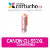 Cartucho Compatible CANON CLI-551XL MAGENTA para impresoras PIXMA iP7250 / MG5450 / MG6350