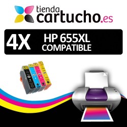 Pack 4 cartuchos (Elija colores) HP 655 XL Compatibles