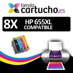 Pack 8 cartuchos (Elija colores) HP 655 XL Compatibles