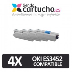 Pack 4 Toner Oki Compatible ES3452/5431/5462 (Elija colores
