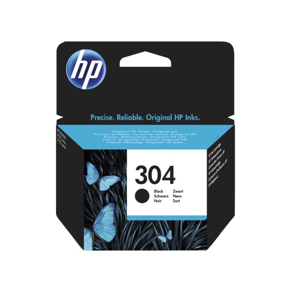 HP 304 Negro Tinta Original 