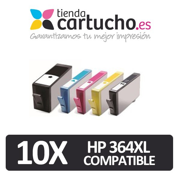 PACK 10 (ELIJA COLORES) CARTUCHOS COMPATIBLES HP 364XL