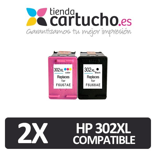 Pack 2 HP 302XL Remanufacturado Premium (Elija colores) Pack 2 HP 302XL Remanufacturado Premium (Elija colores)