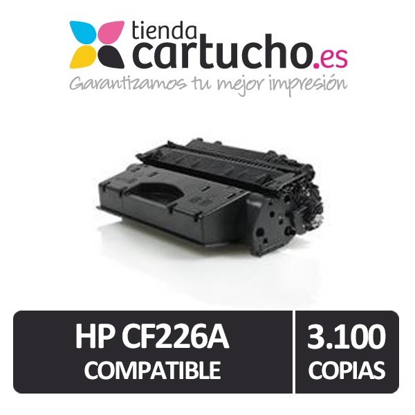 Toner HP 26A compatible negro 3.100 páginas referencia CF226A