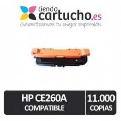 Toner HP CE260A NEGRO Compatible para impresoras COLOR LASER CP4520N, CP4525DN, CP4525N, CP4525XH