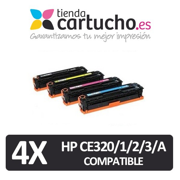 Pack 4 HP CE320/1/2/3 compatible