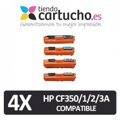 PACK 4 (ELIJA COLORES) CARTUCHOS COMPATIBLES HP CF350/1/2/3