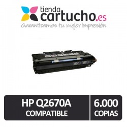 Toner NEGRO HP Q2670A compatible, sustituye al toner original Q2670A
