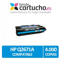 Toner CYAN HP Q2671A compatible, sustituye al toner original Q2671A