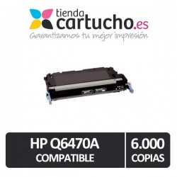 Toner NEGRO HP Q6470A / CANON 711 / C-EXV26 compatible, sustituye al toner original Q6470A