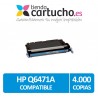 Toner CYAN HP Q6471A / CANON 717C compatible, sustituye al toner original Q6471A