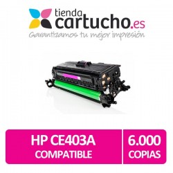 Toner MAGENTA Compatible HP CE403 (507A) para impresoras HP Laserjet Enterprise 500color M551/M551N/M551DN/M551XH