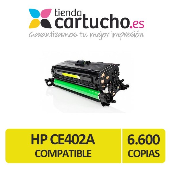 Noche Segundo grado Nacarado HP Toner AMARILLO Compatible CE402 (507A) para impresoras HP Laserjet  Enterprise 500color M551/M551N/M551DN/M551XH