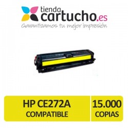 HP toner AMARILLO CE272A (650A) compatible para impresoras HP Color Laserjet CP5520 / CP5525 / CP5525N / CP5525DN / CP5525XH