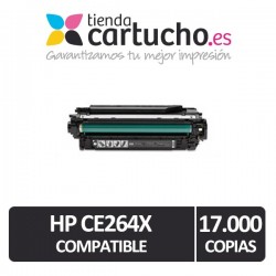 Toner HP CE264X NEGRO (646X) compatible para impresoras HP Color Laserjet Enterprise CM4540 / CM4540F / CM4540MFP / CM4540FSKM 