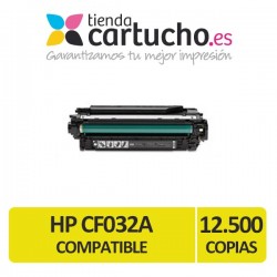 Toner HP CF032A AMARILLO compatible para impresoras HP Color Laserjet Enterprise CM4540 / CM4540F / CM4540MFP / CM4540FSKM 