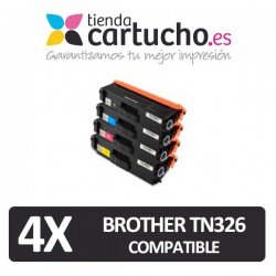 PACK 4 TONER COMPATIBLES BROTHER TN321 / TN326 (ELIJA COLORES)