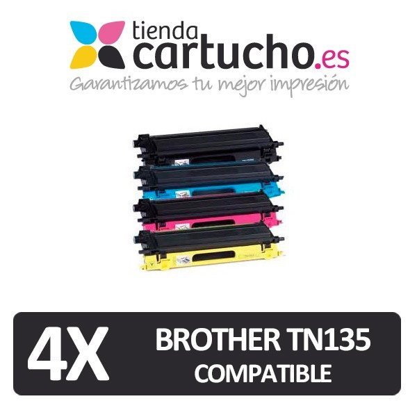 PACK 4 (Elija colores) Toner compatible Brother TN135