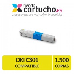 Toner AMARILLO OKI C301 compatible