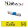 Toner AMARILLO OKI C301 compatible