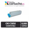 Toner NEGRO OKI C5850/C5950 compatible, sustituye al toner original OKI 43865724 