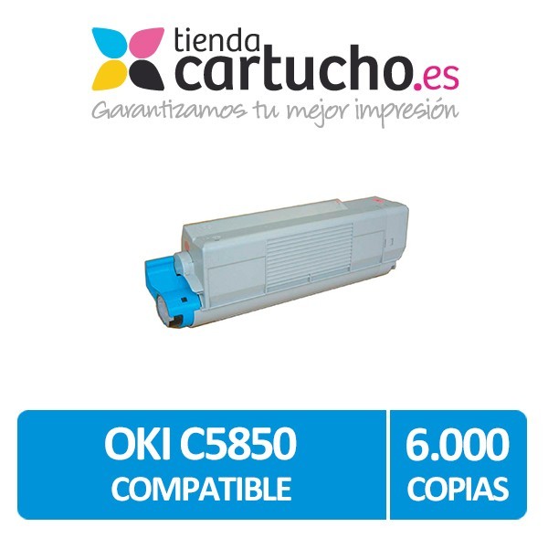 Toner CYAN OKI C5850/C5950 compatible, sustituye al toner original OKI 43865723