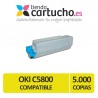 Toner AMARILLO OKI C5800/C5900 compatible, sustituye al toner original OKI 43324421
