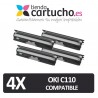 PACK 4 (ELIJA COLORES) CARTUCHOS COMPATIBLES OKI C110