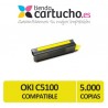 Toner AMARILLO OKI C3100/C5100/C5200 compatible, sustituye al toner original OKI 42127405