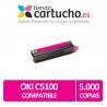 Toner MAGENTA OKI C3100/C5100/C5200 compatible, sustituye al toner original OKI 42127406