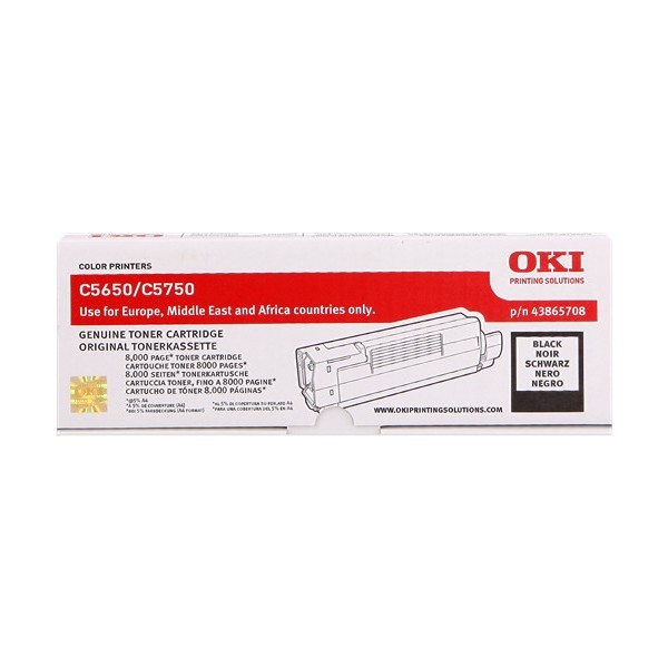 Toner ORIGINAL OKI C5650/5750 NEGRO